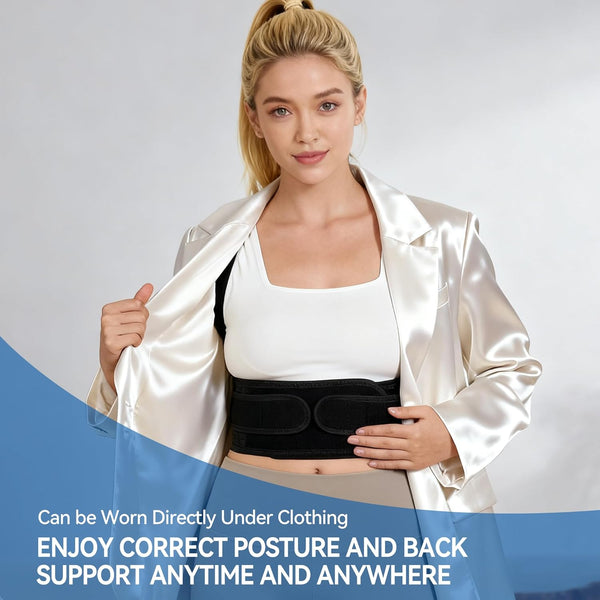 Back Brace Posture Corrector for Men and Women, Adjustable Shoulder Straightener Full Back Support, Upper and Lower Back Brace for Pain Relief,