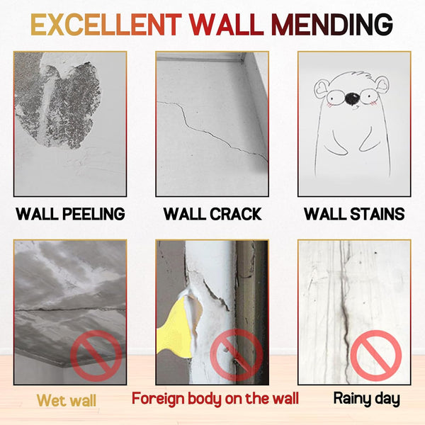 Sugelary Drywall Patch Repair Kit with Scraper, Wall Spackle Paste, Mending Agent Quick and Easy Solution to Fill The Holes for Home Wall, Plaster