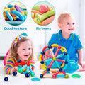 Magnetic Building Blocks STEM Educational Toy for Kids Montessori Learning Sticks and Balls Preschool Sensory Toys for Toddlers Gift for 3 Year