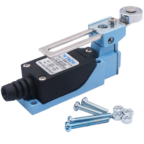 TWTADE/TZ-8108 Adjustable Roller Lever Arm Limit Switch NC-NO CNC Mill Router SPDT Momentary Limit Switch for CNC Mill Plasma TZ-8108