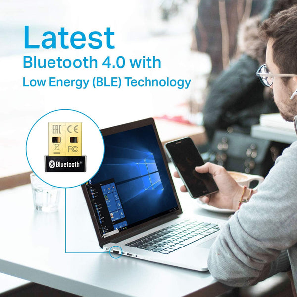 Tp-Link USB Bluetooth Adapter for PC, Bluetooth 4.0 Dongle Receiver, Plug & Play, Nano Size, EDR & A2DP Technology, Supports Windows
