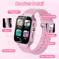 Smart Watch for Kids Girl Gift Ages 3-12, 2 Screen Protector, 26 Puzzle Games, HD Camera Video Music Player Touchscreen Pedometer, Educationtal