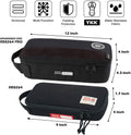 Rough Enough Small Tool Bag Case Portable Box EDC Pouch Organizer with Handle, 12 Inch, Heavy Duty Cordura, Padded Lining, Tech Tactical Gear, Black