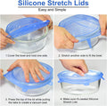 Silicone Stretch Lids 14 Pack Include 2Pcs Size up to 9.8'' Diameter,Reusable Durable Food Storage Covers for Bowl,7 Different Sizes to Meet