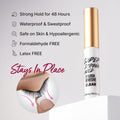 Iâ¢Envy Super Strong Hold Eyelash Adhesive, Waterproof, 48-Hour Long-Lasting Lash Glue, Latex-Free, Hypoallergenic, Quick-Drying with Brush-On