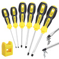 6 Piece Precision-Magnetic-Screwdriver-Tool-Set-Phillips-Flat-Head Tips Screw Driver Small Flathead Non-Slip for Repair Home Craft