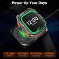 AMAZTIM Military Smart Watch with GPS, 6 Satellite Positioning/Compass, Stainless Steel Body, 50M Waterproof, 480Mah Extra-Large Battery,