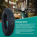 3.50-10 Tire 3.50 10 Inch Tubeless Tire 3.50-10 Offroad Snow Knobby Tire for Front/Rear Replacement Spare Accessory Fits on 10 Inch 58J 8 P.R.