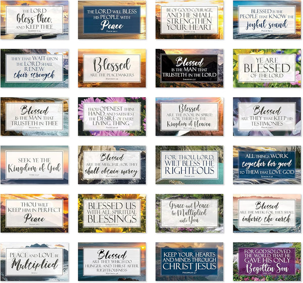 JBH Creations Share a Blessing Bible Verse Cards with Full Scripture - Pack of 48
