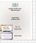 JBH Creations Share a Blessing Bible Verse Cards with Full Scripture - Pack of 48