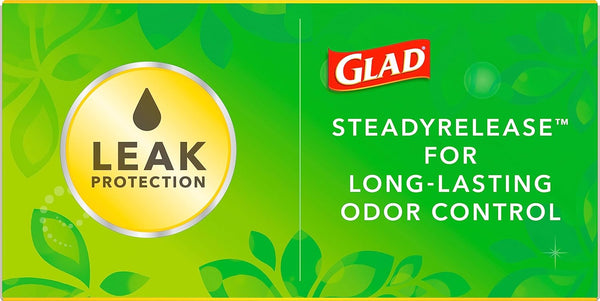 Glad Forceflex Tall Kitchen Trash Bags, 13 Gal, Gain Original with Febreze, 80 Ct (Pack May Vary)
