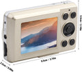 Mini Digital Camera, 720P HD Compact Portable Camcorder with 2.4 inches LCD Screen 16MP 30FPS Support 32GB Memory Card for Children, Teenagers and