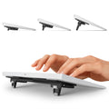 ESC Flip Keyboard Stand for Desk, Compact Tilting Riser with 3 Adjustable Angles for Ergonomic Typing, Compatible with Magic Keyboard & Flat-Back
