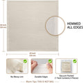 Olicity Cheese Cloths, 4PCS, Grade 100,20X20Inch Hemmed Cheese Cloth Fabric Reusable Fine Mesh Cloth Strainer, 100% Cotton Unbleached Precut