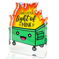 Dumpster Fire Desk Decor,Humor Office Decor,It'S Fine I'M Fine Everything Is Fine,Funny Office Desk Sign Gifts for Friends Bestie Coworkers