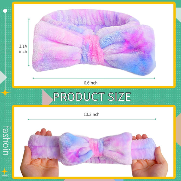 WSYUB Spa Headband,Makeup&Skincare Headbands,Headband for Washing Face,Teen Girls Fuzzy Hair Bands for Women
