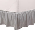 Martex Queen Ruffle Bed Skirt | Easy Fit Bed Skirts | Microfiber Bed Skirt | 15 Inch Drop | Hotel Quality Bedskirt | Grey