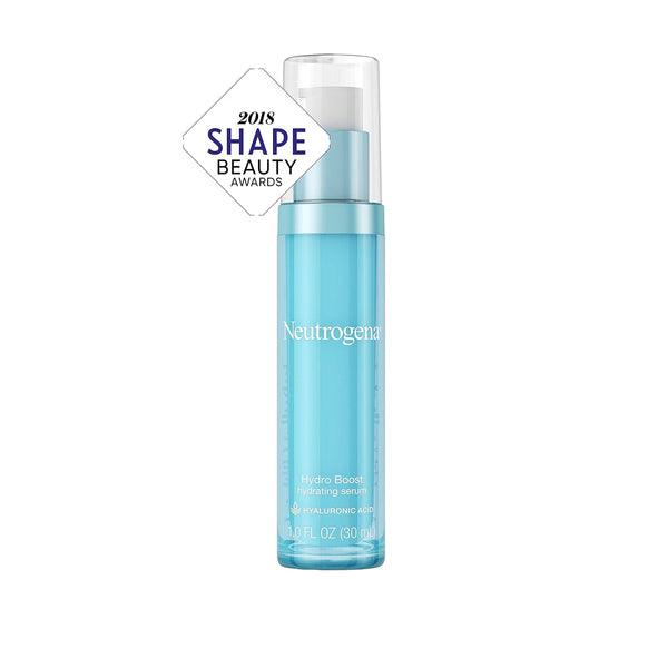 Neutrogena Hydro Boost Hydrating Hyaluronic Acid Serum, Oil-Free and Non-Comedogenic Face Serum Formula for Glowing Complexion, Oil-Free &