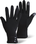 Brook + Bay Women'S Cold Weather Gloves - Touchscreen Fleece Gloves for Texting