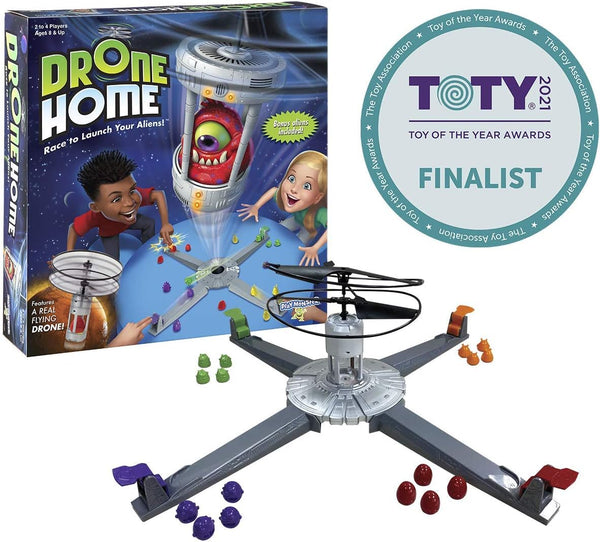 Drone Home -- First Ever Game with a Real, Flying Drone -- Great, Family Fun! -- for 2-4 Players -- Ages 8+