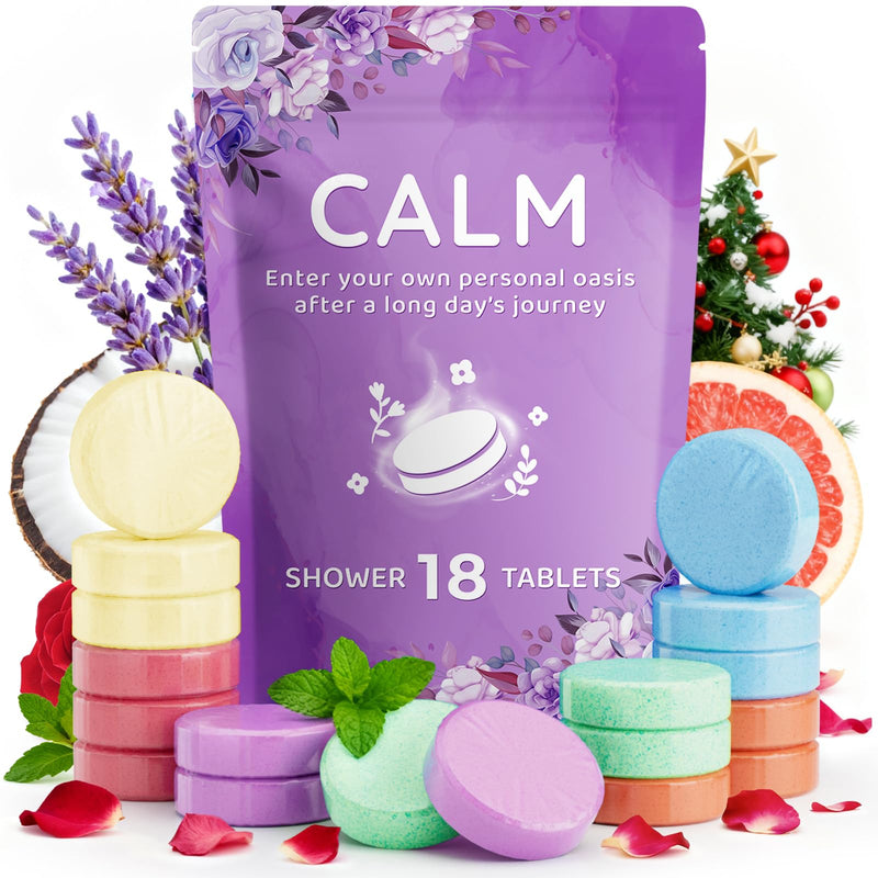 Deckthehalls 18 Pack Shower Steamers - Mother'S Day Presents - Shower Bombs with Lavender Mint Rose Coco Sea Grapefruit Natural Fragrance, Self