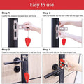 Portable Door Lock & Door Stop Alarm Set, Dual Protection Home Security Door Kit, Travel Hotel Lock Devices Pocket Self Defensey Tools for