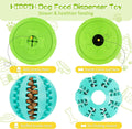 HIPPIH Dog Puzzle Toy 2 Pack, Interactive Dog Toys for Treat Dispensing, Durable Puppy Toys for Teething, Dog Treat Ball for Teeth/Slow Feeder/IQ