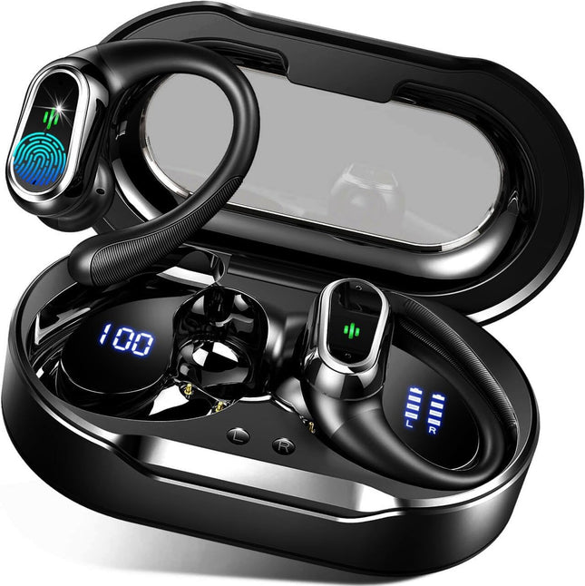Wireless Earbuds, 2025 Bluetooth 5.4 Headphones Sport, Bluetooth Earbuds with ENC Noise Canceling Mic, 75H Stereo Wirele