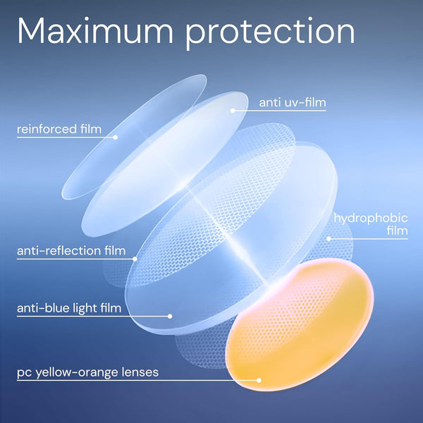 Dreamgaze 99.9% Blue Light Blocking Glasses for Better Sleep - anti Blue Light Glasses Men - Premium Computer Gaming Glasses