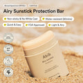 Abib Airy Sunstick Protection Bar Broad Spectrum SPF50+ 0.81 Oz / 23 G (Semi- Matte) | Korean Suncreen Stick Suncare Sunblock, No Whitecast,