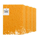4 PCS Large Natural Cellulose Sponges 6X4X2 Inch - Super Absorbent and Biodegradable, Perfect for Home & Kitchen Cleaning, Boat Bail, Car Washing