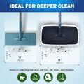 Matthew Microfiber Mop Refills Compatible with Hardwood Floor 'N More, Mop Head Replacement Reusable for Large Surface Compatible with Shmop and