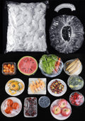 300Pcs Reusable Elastic Food Covers - Universal Stretchable Clear Adjustable Plastic Plate & Bowl Covers, Outdoor Fresh Keeping Bags, Kitchen