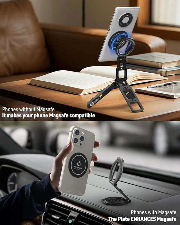 Universal Magnetic Phone Mount Plate,Strong Adhesive Plate for Magnetic Car Mount, Phone Sticker for Iphone 16E and All Smartphones and