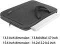 Ytonet 13 13.3 Inch Laptop Sleeve, TSA Slim Laptop Case with Handle, Water Resistant Computer Carrying Case, Compatible with Lenovo Macbook HP