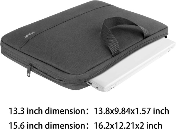 Ytonet 13 13.3 Inch Laptop Sleeve, TSA Slim Laptop Case with Handle, Water Resistant Computer Carrying Case, Compatible with Lenovo Macbook HP