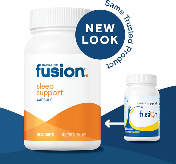 Bariatric Fusion Sleep Support | Vegan Sleep Supplement with Melatonin and Ashwagandha | Bariatric Vitamin for Adults* | Gluten, Dairy and Soy