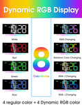 Cadmos Loud Alarm Clock for Heavy Sleepers Adults,Kids,Teens,Digital Desk Clock with USB Port,Large Numbers,7 Color Night Light,Modern Electronic