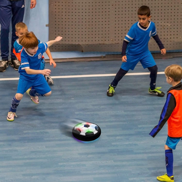 Toyk Boy Toys - LED Hover Soccer Ball - Air Power Training Ball Playing Football Indoor Outdoor Game - Birthday Gifts for Kids, Age 3 4 5 6 7 8-12