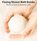 Magnesium Bath Bombs Post Workout Recovery Sore Muscles Tension Epsom Salt Luxury Bubble Bath Spa Essential Oil Infused Bath Bombs Vanilla