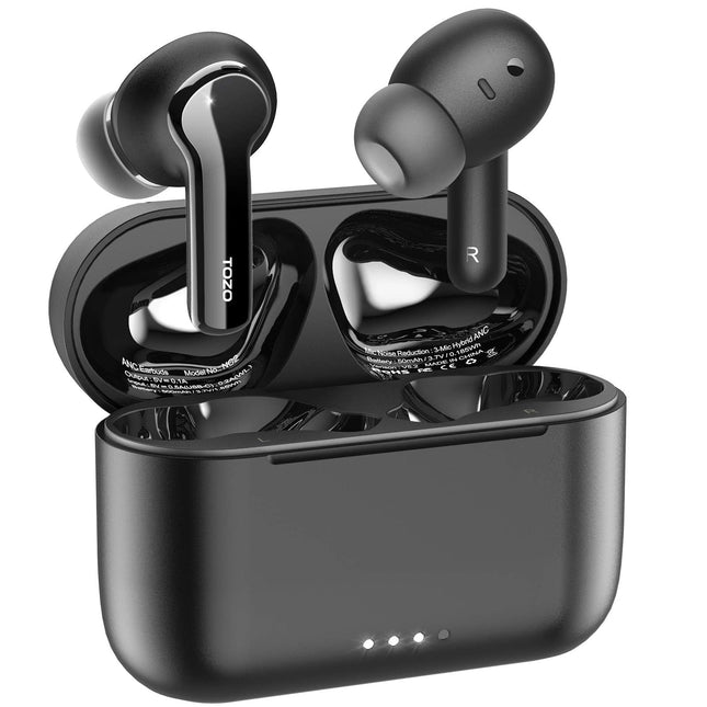 TOZO NC2 Hybrid Active Noise Cancelling Wireless Earbuds, In-Ear Detection Headphones, IPX6 Waterproof Bluetooth 5.3 Ste