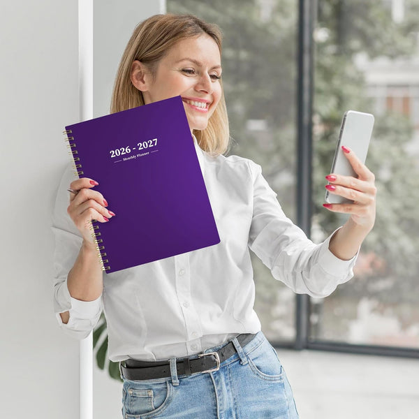Ymumuda 2025 Planner - Monthly Planner 2025-2027, JUL.2025 to JUN.2027, 8.5" X 11", Large Planner with Spiral Bound, Perfect for School & Office