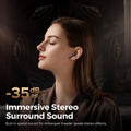 Soundpeats T3 Pro Wireless Earbuds, 12Mm Drivers Bass Stereo in Ear Headphones, Bluetooth 5.4, 28Hrs Playtime, Call Noise Cancellation, IPX4