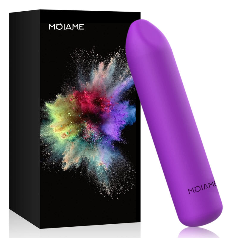 Small Bullet Vibrator for Women: Waterproof Mini Clit Vibrator with 10 Modes, Full Silicone Vibrating Finger Massager for G Spot Nipple, Female