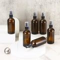 3.4Oz Amber Glass Spray Bottles,Empty Fine Mist Refillable Travel Spray Bottle for Cleaning,Perfume,Aromatherapy,Cosmetic Sprays,Hair,Essential