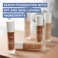 No7 Lift & Luminate Triple Action Serum Foundation - Liquid Makeup with SPF 15 for a Dewy, Glowy Base - Radiant Formula for Mature Skin - Cool