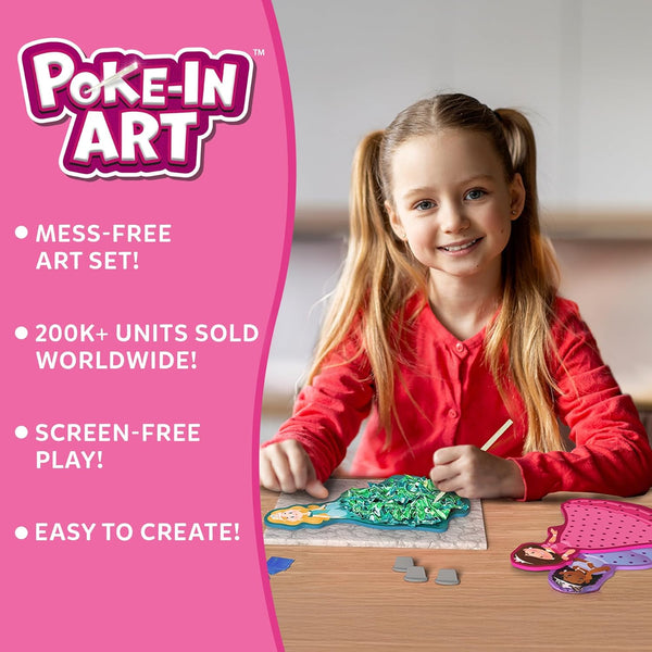 Skillmatics Poke-In Art - Magical Princesses, Mess-Free Fun for Kids, DIY Wood Craft Kits, Creative Activity, Gifts for Girls & Boys Ages 4, 5, 6,