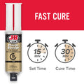 J-B Weld 50133 Plastic Bonder Structural Adhesive Syringe - Tan - 25 Ml