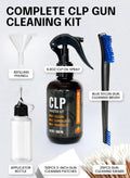 Clp Gun Cleaning Oil Kit 3-In-1 Cleans, Lubes, Protects - 6.8 Oz Sprayer Clp Gun Cleaner and Lubricant, Needle Oiler, Cleaning Patches, Cleaning