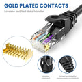 Cat6 Ethernet Cable, 8 Feet (6 Pack) LAN, Utp Cat 6, RJ45, Network Cord, Patch, Internet Cable - 8 Ft